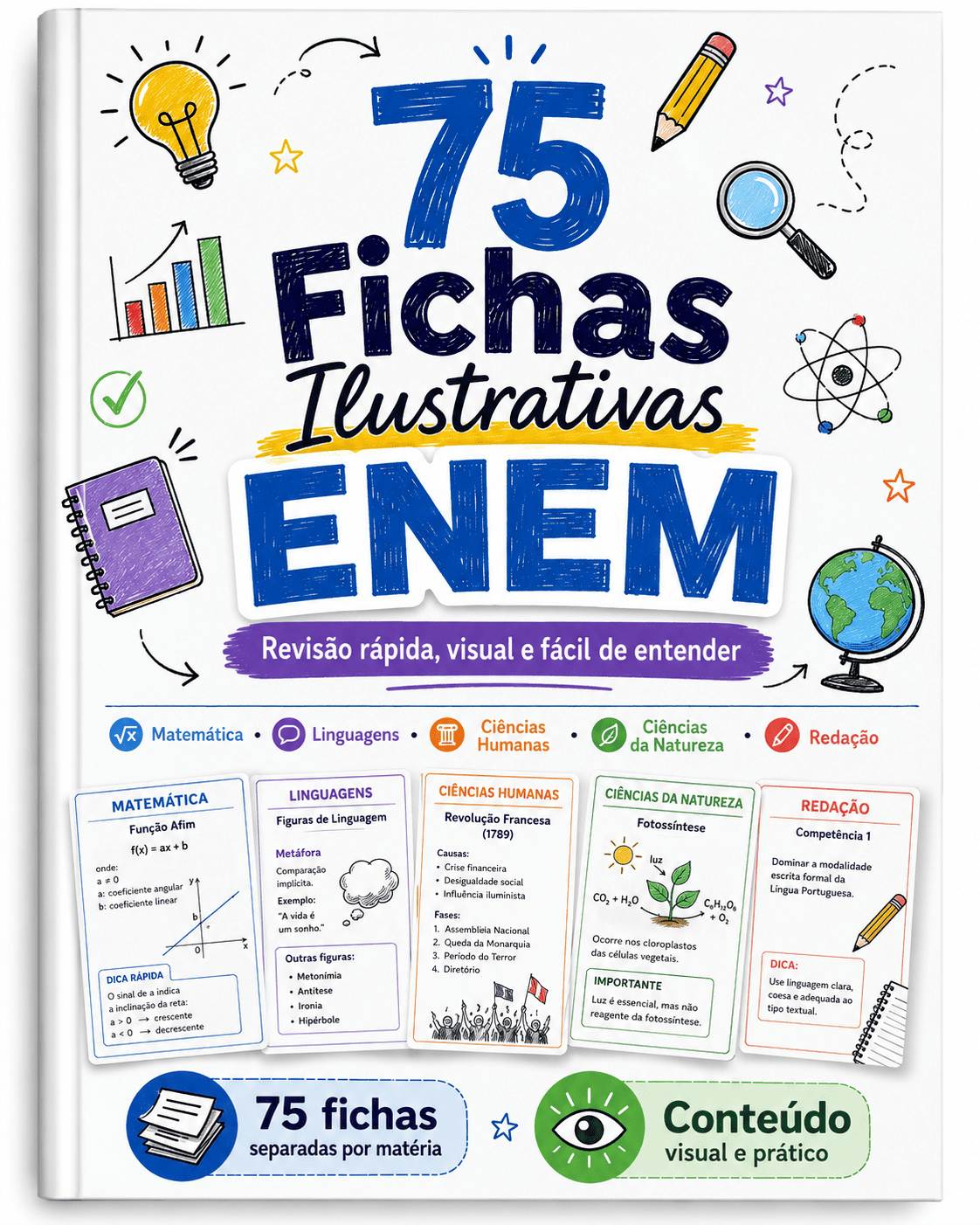 Capa Oficial - Fichas Desenhadas ENEM